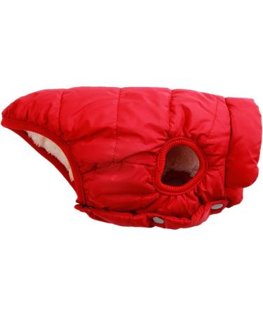 Warm Fleece Lined Dog Jacket - Windproof & Soft Winter Vest for XS Dogs (Red) - Joydaog - Buy Online on SooperMarket.com