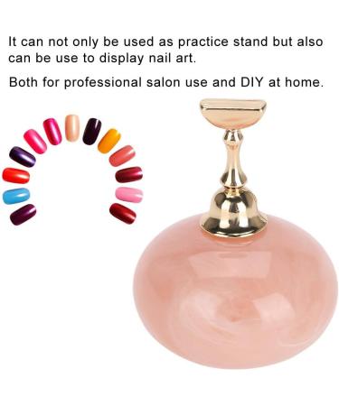 Nail Enhancement Display Exercise Stand Magnetic Nail Clip Exercise Display Stand Acrylic Crystal Clip Alloy False Nail Tip Salon DIY Nail Enhancement Tool(pink) - Buy Online on SooperMarket.com