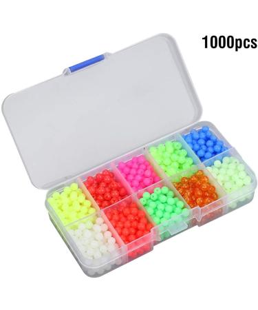 Akozone Fishing Pearls - 1000PCS Colorful Round Plastic Beads for Enhanced Fishing | Outdoor Fish Attractants - Buy Online on SooperMarket.com