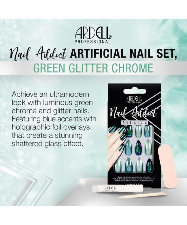 NAIL ADDICT green glitter chrome 1 u - Buy Online on SooperMarket.com