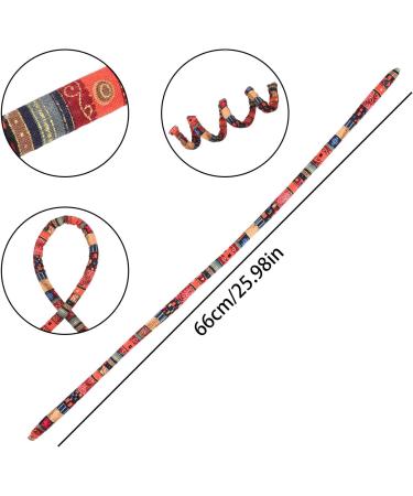 Bohue Spiral Lock Hair Tie Bendable Spiral Dread Ties Ethnic Style Hair Ropes Bun Wrap Ponytail Wrap Tie Dreadlocks Accessory - Buy Online on SooperMarket.com