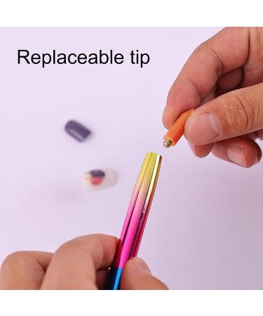 Worparsen Manicure Pen Grip Comfortable Good Double Ended Manicure Dotting Pen Nail Art Designs Pink - Buy Online on SooperMarket.com