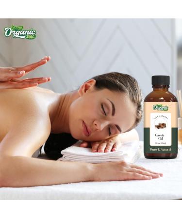 Organic Zing Cassia (Cinnamomum Cassia) Oil | Pure & Natural Essential Oil for Hair Care Massage Aroma & Diffuser - 30ml/1.01fl oz - Buy Online on SooperMarket.com