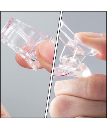 POPETPOP 1 Set nail extension set clear fake nail tips clear acrylic nail tips nail extension forms extension nail gel Manicure Extension False Nail pedicure brush plastic artificial 17.8x1.2cm As Shown - Buy Online on SooperMarket.com