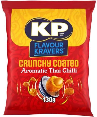 Peanut Snack Bundle With KP Kravers Katsu Curry Peanuts 130g and Kravers Thai Chilli Coated Peanuts 130g (2 Pack) - Buy Online on SooperMarket.com