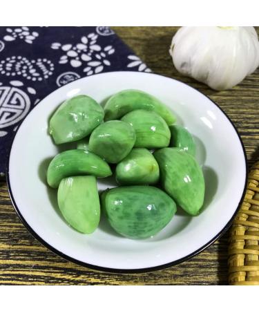 Laba Jade Garlic Pickled Vegetable with Vinegar & Fresh Green Garlic - 250g Bag - Buy Online on SooperMarket.com