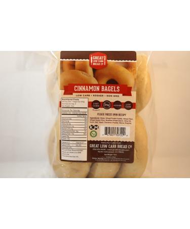 Great Low Carb Cinnamon Bagels 2 Bags