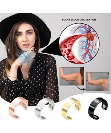 Olux Ring - Magnetic Weight Loss Ring for Women and Men Acupressure Lymphatic Drainage Therapy (E) - Buy Online on SooperMarket.com