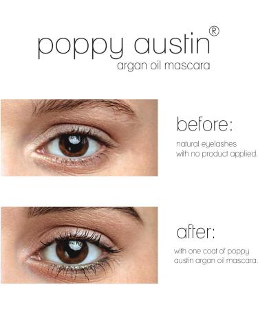 Poppy Austin Vegan Mascara - Black Volume & Length Waterproof - Hypoallergenic & Cruelty-Free - Organic Natural Mascara for Sensitive Eyes - 9g - Buy Online on SooperMarket.com