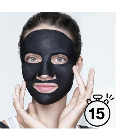 Garnier Charcoal & Black Tea Sheet Mask with Hyaluronic Acid - Purifying, Hydrating, and Mattifying Face Mask - Vegan & Biodegradable - 28g - Buy Online on SooperMarket.com
