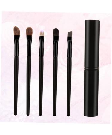 WOONEKY 5pcs Eyeshadow Brush with Case Eyeshadow Brush Kit Cosmetic Tools Blackriflecoffee - Buy Online on SooperMarket.com