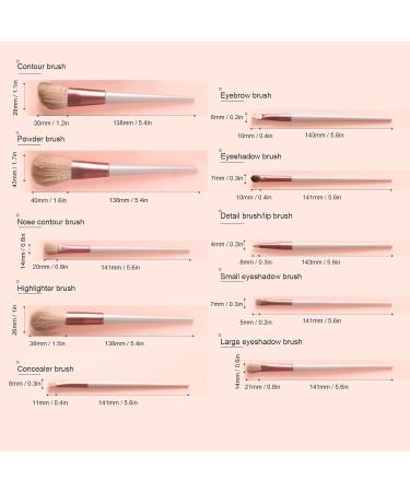 Makeup Brush Set Flat Concealer Brush Low Absorption Skin Friendly with Storage Bag for Daily Use - Buy Online on SooperMarket.com