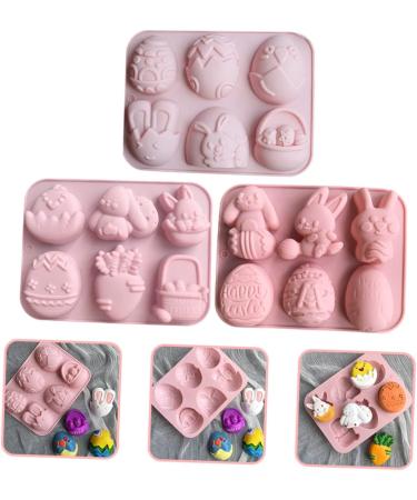 Alipis 3pcs Easter Cake Mold Easter Molds Easter Bunny Cake Pans for Baking Chocolate Mold Silicone Bunny Mold Easter Ice Baking Tools Silicone Cake Mold Silica Gel Biscuit Ornaments - Buy Online on SooperMarket.com