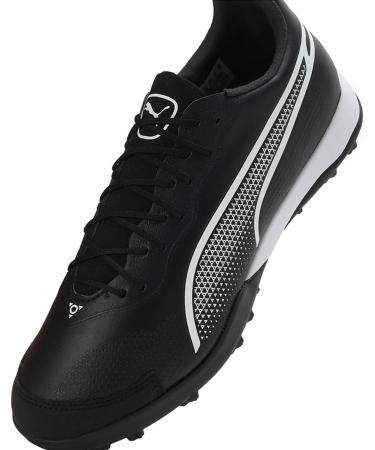 PUMA Unisex King Pro TT Football Boots - Size 45 EU | Black & White Soccer Shoes for Optimal Performance - Buy Online on SooperMarket.com