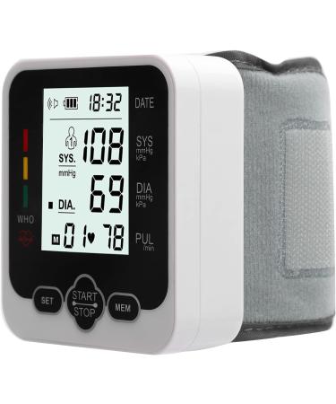 Automatic Voice Broadcast Wrist Blood Pressure Monitor with Storage Box - LCD Screen Blood Pressure Detector for Home Use - Buy Online on SooperMarket.com
