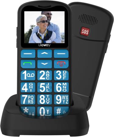 Uleway 4G Senior Cell Phone - Contract-Free Large Buttons SOS & Flashlight 1.7 LCD USB-C Charging Perfect for Seniors - Buy Online on SooperMarket.com