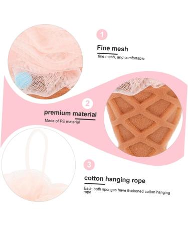Buy NOLITOY 6pcs Ice Cream Bath Balls & Exfoliating Shower Sponges | Reusable Body Loofahs for Women - Perfect for Travel - Buy Online on SooperMarket.com