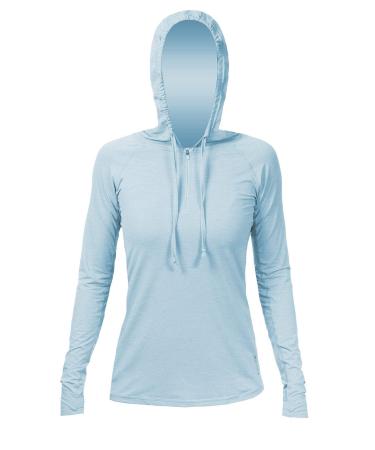 Anetik Womens Flight Tech Hoody Large Sky Heathered (Wsflth8)