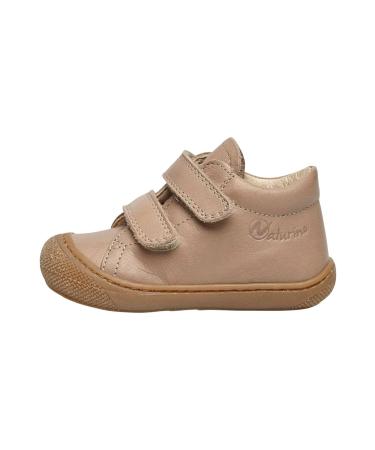 Naturino Cocoon VL-Leather First-Steps Shoes 4 UK Platinum Military