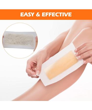 Charmonic Wax Strips for Hair Removal - 100 Count Waxing Kit for Bikini, Brazilian, Leg - Quick & Painless Body Wax Strip for Women & Men with 10 After-Wax Wipes - Buy Online on SooperMarket.com