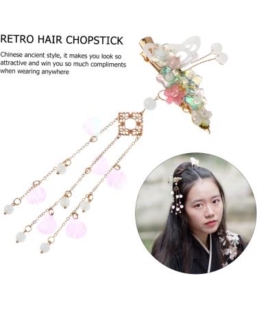 Gogogmee 1 Pair Butterfly Hair Clip Chinese Hair Sticks Japanese Vintage Hairpin Shell Hair Accessories Qipao Hair Barrettes Pearl Hair Clips Antique Tassel Hair Barrette Hair Pin Metal - Buy Online on SooperMarket.com