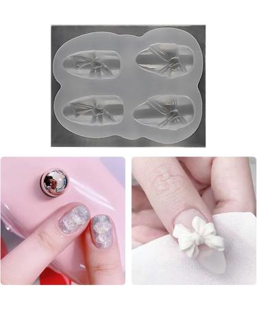 Nail Carving Mold - Creative 3D Silicone Manicure Tool for Home | High Toughness Bear & Butterfly Shapes | International Shipping Available - Buy Online on SooperMarket.com