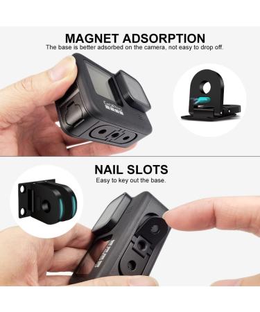 ParaPace Folding Fingers for GoPro Hero 11/10/9/8 Black & Max - Replacement Magnet Mount with Tripod Port for Handle Monopod - Buy Online on SooperMarket.com