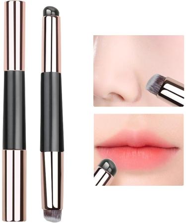 Veeteah Lipstick Applicator - Reusable Lip Gloss Applicator - Multi-purpose Lipstick Gloss Makeup Brush Tool Soft Double-Head Lip Oil Brush with Lid for Women and Girls Black - Buy Online on SooperMarket.com