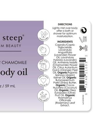 Buy Deep Steep Lavender Chamomile Dry Body Oil 2oz | Nourishing Skin Moisturizer | International Shipping Available - Buy Online on SooperMarket.com