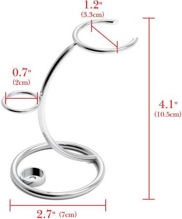 Linkidea Shaver Kit Storage Stand - Stainless Steel Holder for Safety Razor & Shaving Brush | Perfect for Bathroom & Shower | Compatible with Manual Razors (Silver - Buy Online on SooperMarket.com