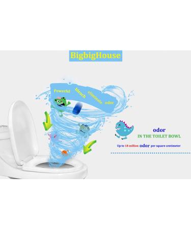 Eco-Friendly Toilet Bowl Cleaner and Deodorizer BigbigHouse Automatic Toilet Tank Flush Cleaner Pucks Blue Tablets Keep Your Bathroom Fresh Clean and Sanitary-6 Pack - Buy Online on SooperMarket.com