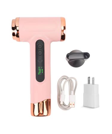 Hair Dryer with Diffuser Powerful Ionic Blow Dryer with 20W Plug for Fast Drying Travel Hair Blow Dryer Portable Rechargeable USB Cordless Hair Dryer for Home Dormitory (US) US Pinks