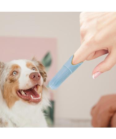 JISADER Pet Oral Care Finger Brush for Dogs and Cats - Gentle Tool Blue - Buy Online on SooperMarket.com