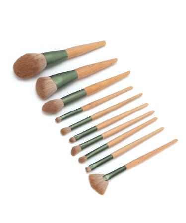 Cosmetic Brush 10pcs Loose Powder Brush Portable Eyeshadow Brush Strong Powder Grasping Safe Eco Friendly for Women Girls Makeup Artist Home Travel Dating Party