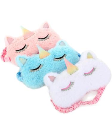Child's Pink Embroidered Eye Mask with Makeup Eyeshadow Design - 1 Count - Buy Online on SooperMarket.com