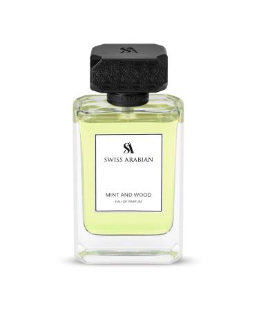 Swiss Arabian Mint and Wood for Men - Sophisticated Modern Man's Fragrance - Spicy Woody Fragrance with Lemon Cardamom and Tonka Bean - 3.4 oz