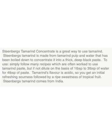 Tamarind Paste Concentrate (Makes 4 x Weight in Paste) Bundle Consisting of 2 x Steenbergs Tamarind Paste Concentrate 150g. Makes 1.2kgs of Paste - Buy Online on SooperMarket.com