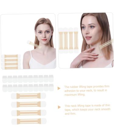 NOLITOY 4pcs Neck Lift Stickers Lifting Belt Invisible Face Tape - Neck Tape -aging Applique - Buy Online on SooperMarket.com