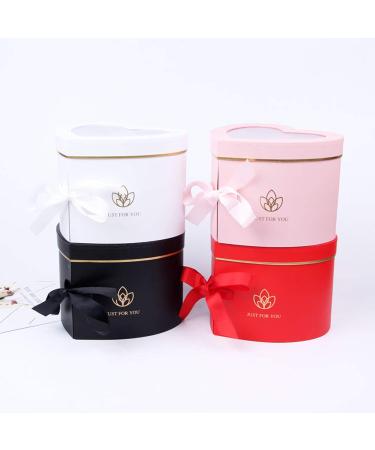 Xixcherg Heart-Shaped Paper Mache Boxes - Luxury Packaging for Cosmetics, Jewelry, Gifts, and More in Red - Buy Online on SooperMarket.com