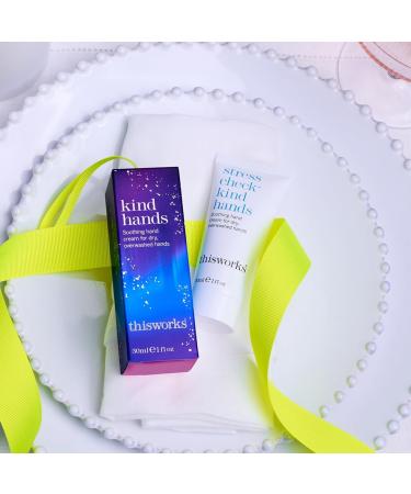 This Works Stress Check Kind Hands Gift Box 30ml - Hydrating Hand Cream Enriched with Shea Butter Vitamin E and Ylang Ylang Essential Oils - Soothing Hand Moisturiser for Dry and Sensitive Skin - Buy Online on SooperMarket.com
