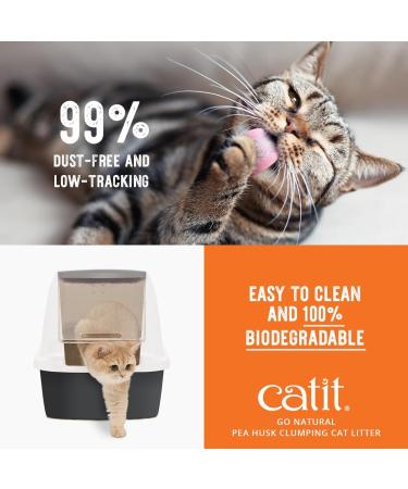 Catit Go Natural! Clumping Cat Litter with Lavender Scent - Eco-Friendly Pea Pod Formula 2 x 2.8 kg (5.6 kg) - International Shipping Available - Buy Online on SooperMarket.com