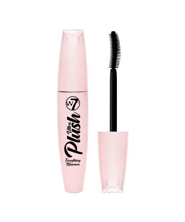 W7 | Ultra Plush Mascara | Long-Lasting  Smudge-Proof and Water-Resistant Formula | Black Mascara With Curved Shaped Brush For Definition And Length | Cruelty Free Eye Makeup For Women 1 Count (Pack of 1)
