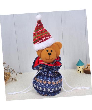 KOMBIUDA 1pc Christmas Candy Portable Storage Ornament Hanging Bag Little Knitted Bear Adorable Kids Bags - Buy Online on SooperMarket.com