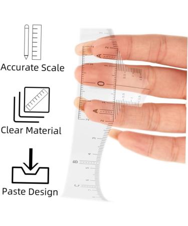 Mikinona Clear Sticker 50pcs Makeup Rulers Eyebrow Positioning Shaper Markers Mappers Drawing Professional Shapers - Buy Online on SooperMarket.com