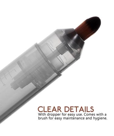 FRCOLOR Hair Oil Applicator Bottle | Clear Twist Top Scalp Care Comb | 11.3x2cm Squeeze Plastic Bottle for Roots Supplies - Buy Online on SooperMarket.com