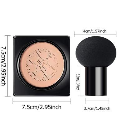 Natural Mushroom Head Air Cushion BB Cream Foundation for Flawless Moisturized Skin - Buy Online on SooperMarket.com