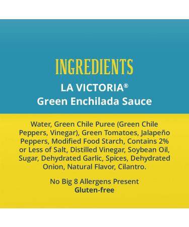 La Victoria Green Chile Enchilada Sauce Mild 28oz - Pack of 12 | Authentic Mexican Flavor - Buy Online on SooperMarket.com