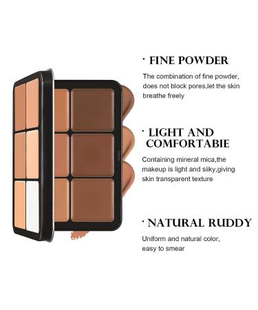 HOSAILY 12 Colors Concealer Palette - Waterproof Long Lasting Cream Foundation Makeup - 1 Ounce - Buy Online on SooperMarket.com