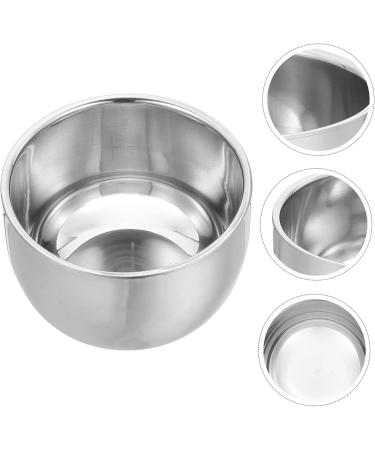 Beaupretty 3ST Professional Shaving Foam Cups - Double-Walled Stainless Steel Beard Kit for Men | International Shipping Available - Buy Online on SooperMarket.com
