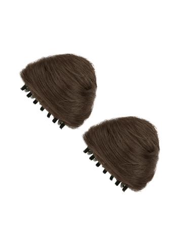 BEALIFE Exquisite Workmanship Cat Ear Claw Clip Hair Extension Increase Hair Volume Fluffy Cow Horn High Temperature Fiber Dark Brown